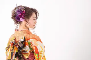 ミディアム ヘアアレンジ Hair&Make  Delight*のヘアスタイル