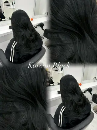 ロング カラー 韓国ヘア/赤み消し /大人透明感🫧のヘアスタイル