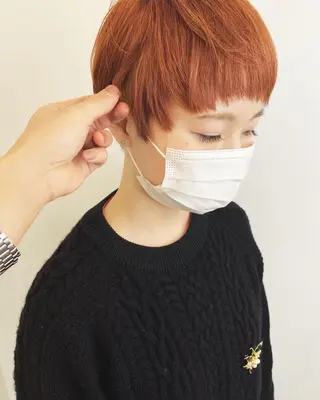 ショート カラー ショート/ボブ /パーマ🌿柏原良亮のヘアスタイル