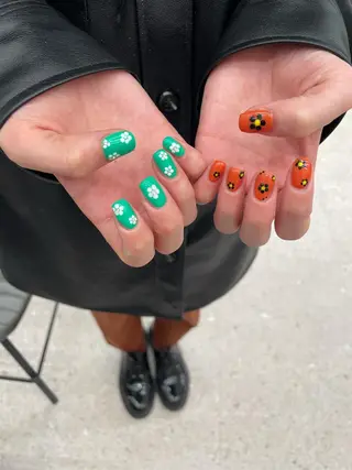 ネイル 束感まつ毛/ネイル/ LED♥KIRARAのマツエク・マツパデザイン