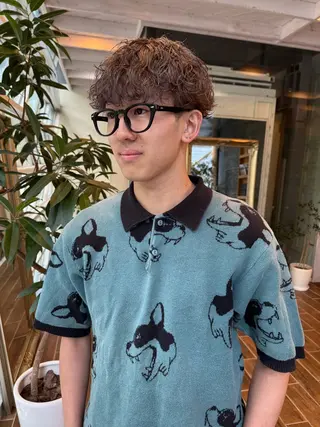 カラー メンズ 村上 輝のヘアスタイル