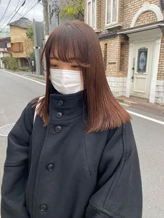 ミディアム カラー お任せヘア☘️☘️ 及川渚のヘアスタイル