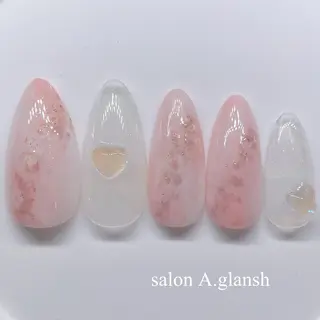 ネイル salon A.glansh所属・肌質改善salon♪ 効果がわかる♪南森町のネイルデザイン