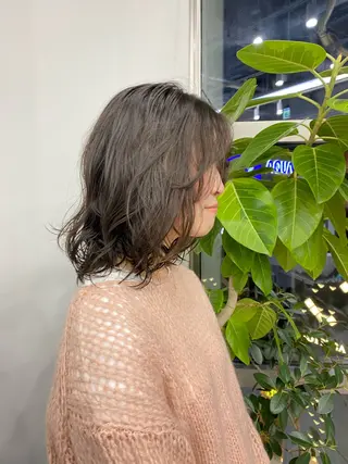 ミディアム カラー パーマ ヘアアレンジ レイヤー/メンズ🥑 マエダアズミ🥑のヘアスタイル