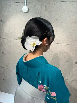 セミロング ヘアアレンジ ヘアメイク/髪質改善 🎀Moeri🎀のヘアスタイル