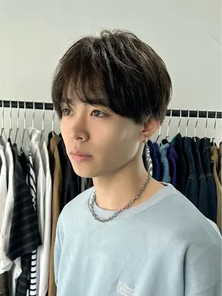 ショート カラー メンズ fifth 原宿　【フィフス】所属・fifth/メンズ パーマ/川﨑泰就のヘアスタイル