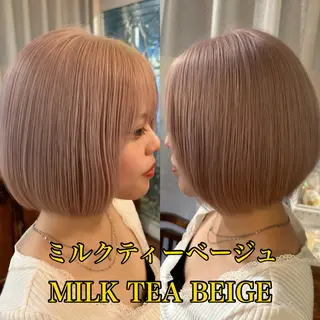 ショート カラー 四日市/縮毛矯正/ ダメージレスカラーのヘアスタイル