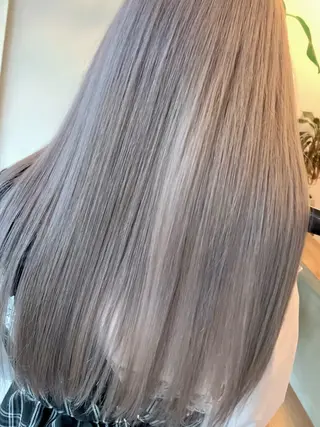 カラー ブリーチ/ストレート ダブルカラーtetoのヘアスタイル