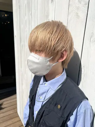 ショート カラー メンズ ハイライト/インナー /ブリーチ/レイヤーのヘアスタイル