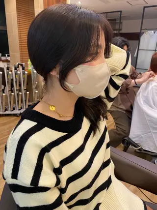 ロング レイヤーカット /透明感/千葉怜寿のヘアスタイル