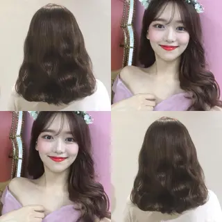 ミディアム カラー ヘアアレンジ As hair所属・柔らか垢抜けｶﾗｰと ｶｯﾄ🫧ASUKAのヘアスタイル