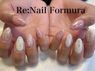 ミディアム Re:Nail Formula所属・kido chieのネイルデザイン
