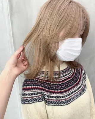 ミディアム カラー suu所属・🐝 hachi🐝のヘアスタイル