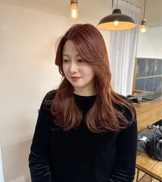 セミロング まろやか透明感カラー ♡MANAのヘアスタイル