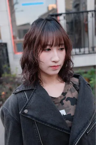 ミディアム パーマ 【お洒落パーマ】 Elme　肥塚康汰郎のヘアスタイル