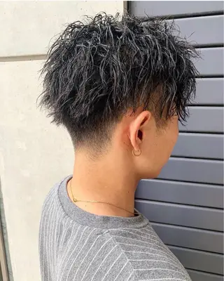 ショート パーマ メンズ メンズカット/パーマ 特化motooのヘアスタイル