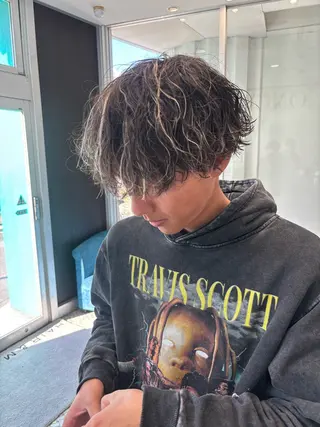 パーマ 永田虹輝 ド色気パーマのヘアスタイル