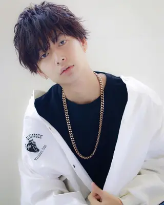 メンズ BABY 艶髪暗髪ヘア💖達人のヘアスタイル