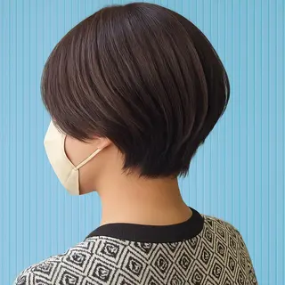 ミディアム 髪質改善＆白髪ぼかし カラー♡店長みやけ♡のヘアスタイル