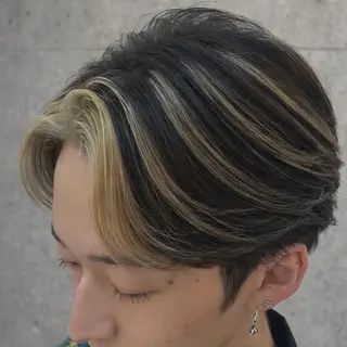 ショート カラー メンズ AMRITA所属・men'sモテ 髪🫧ｼｵﾝのヘアスタイル