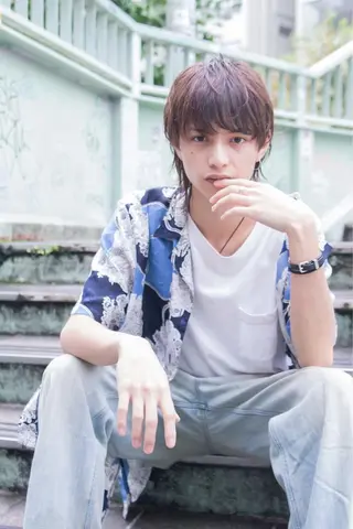 ショート カラー ヘアアレンジ メンズ 金子 廉のヘアスタイル