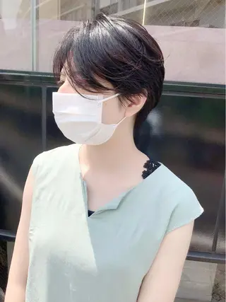 ショート シンプル+αな デザインを 松崎陸のヘアスタイル