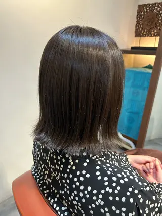 ミディアム 水谷 菜央のヘアスタイル