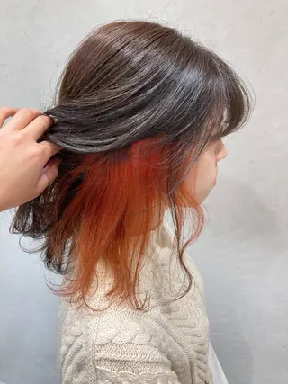 カラー nono/パーマ /顔まわりカット🐈のヘアスタイル