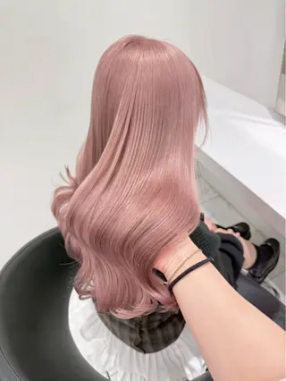 ロング カラー ハイトーンカラー💞 くるみ🎀のヘアスタイル