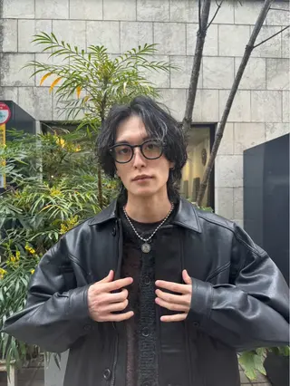 パーマ メンズ 新宿/韓国ヘア/ 髪質改善ストレートのヘアスタイル