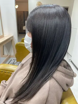 ロング カラー 大内 カオリのヘアスタイル