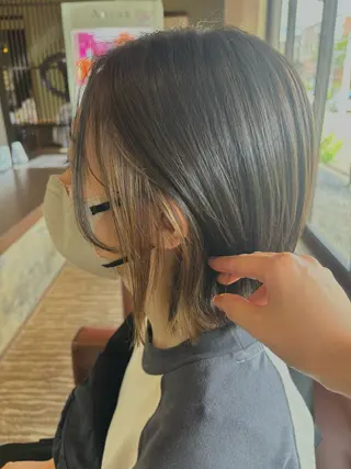 ショート カラー ings JAPAN所属・衣畑 綾香のヘアスタイル