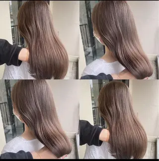 ミディアム カラー 髪質改善/レイヤー カット手塚奨のヘアスタイル