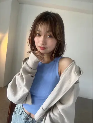 ミディアム _WHITE 天神店のヘアスタイル