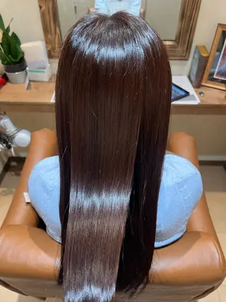 セミロング カラー end roll りんのヘアスタイル