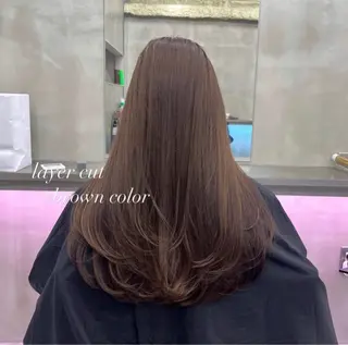 ロング カラー ナツミ/透明感カラー /酸性ストレートのヘアスタイル