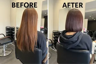 セミロング 髪質改善⚡️カラー 🍀武久 誠🍀のヘアスタイル