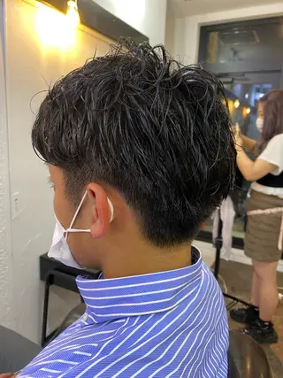 ショート パーマ メンズ SYUYA/パーマ/ マッシュスタイル特化のヘアスタイル