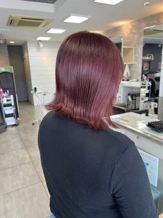 ミディアム 縮毛矯正✖髪質改善 仁木伸明のヘアスタイル