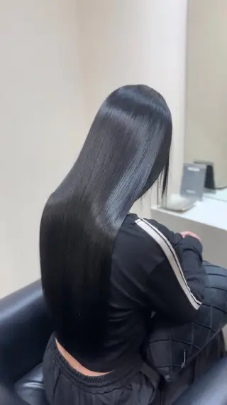 ロング 髪質改善/ 艶カラー【心斎橋】のヘアスタイル