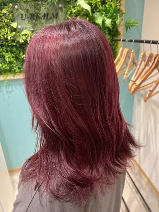 ミディアム カラー きど さやかのヘアスタイル