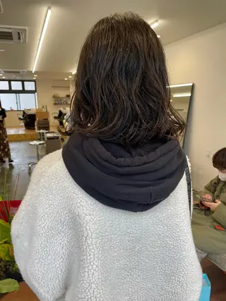 ミディアム パーマ pole所属・【pole】 minaのヘアスタイル