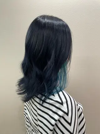 セミロング カラー 森谷 大河のヘアスタイル