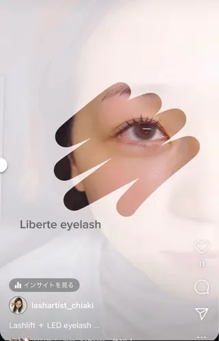 マツエク・マツパ Liberte eyelash所属・Liberte CHIAKIのマツエク・マツパデザイン
