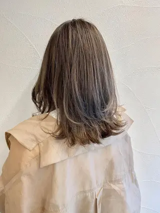 ミディアム カラー ハイトーン×似合わせ 🌱中川慎之介のヘアスタイル