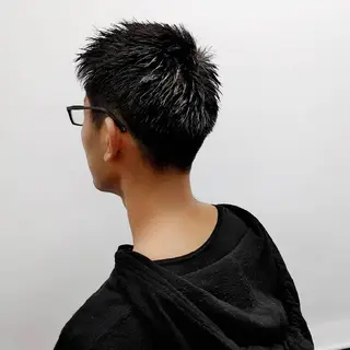 ショート メンズ カット&セット専門店　Latte(ラテ)所属・HORI 　tのヘアスタイル