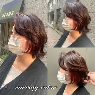 ショート カラー パーマ ヘアアレンジ メンズ キッズ ネイル マツエク・マツパ アイブロウ 《褒められる》 透明感カラー/小嶋のヘアスタイル