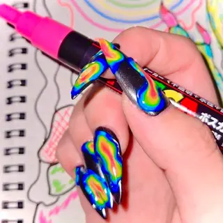 ネイル ⁸ᵃᵖᵖʸ🐝⋆゜ MöEのネイルデザイン