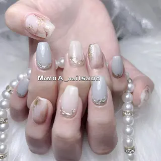 ネイル MoMoA Nail ネイル長さ出し専門店のネイルデザイン