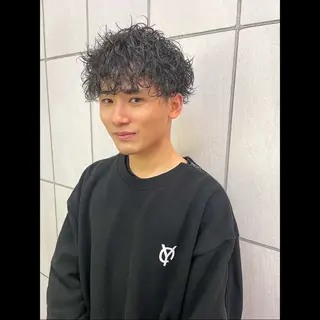 パーマ メンズ パーマ・ストレート/ reina🐈‍⬛のヘアスタイル